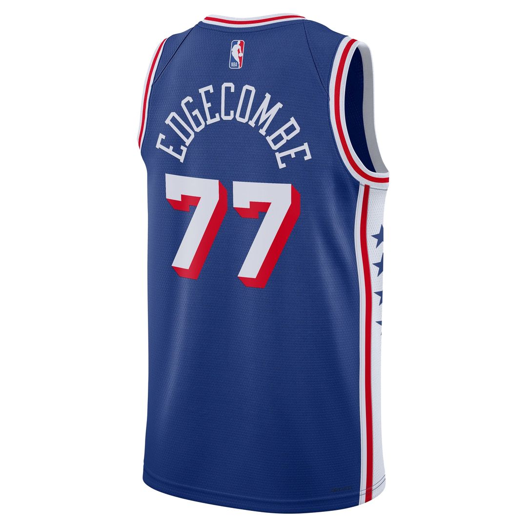 Philadelphia 76ers VJ Edgecombe Nike Unisex Swingman Jersey - Icon Edition - Royal Team Jersey Sports Fan Apparel