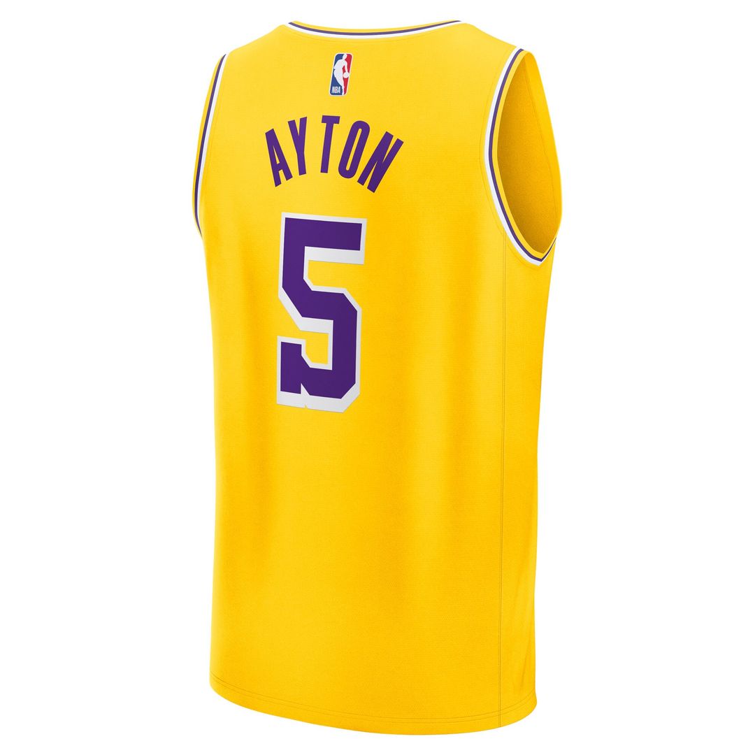 Los Angeles Lakers Deandre Ayton Fanatics Youth Fast Break Replica Player Jersey - Icon Edition - Gold Team Jersey Sports Fan Apparel