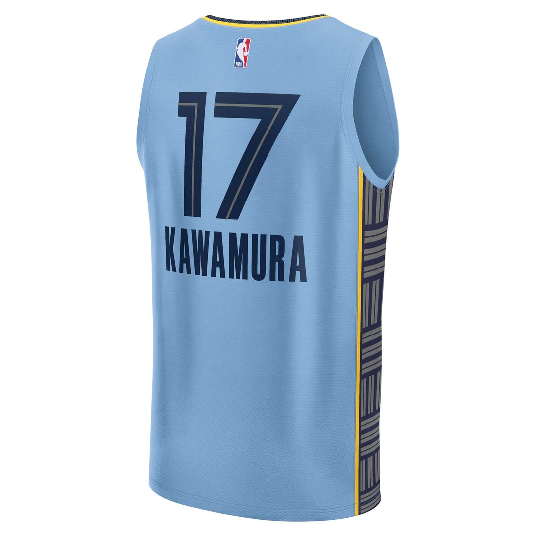 Memphis Grizzlies Yuki Kawamura Fanatics Fast Break Replica Player Jersey - Statement Edition - Light Blue Team Jersey Sports Fan Apparel