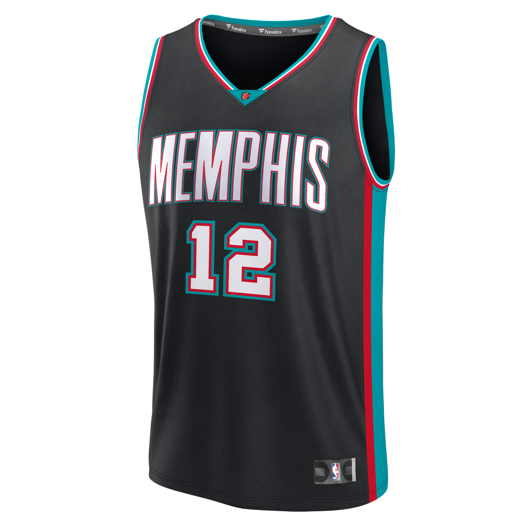 Memphis Grizzlies Ja Morant Fanatics Fast Break Jersey - Classic Edition - Black Team Jersey Sports Fan Apparel