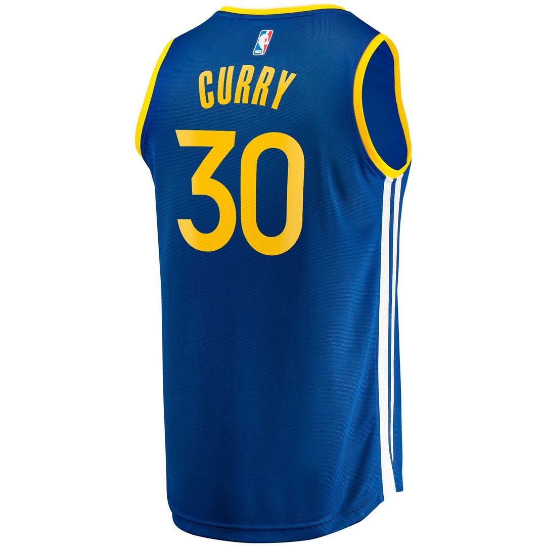 Golden State Warriors Stephen Curry Fanatics Fast Break Replica Jersey - Icon Edition - Royal Team Jersey Sports Fan Apparel
