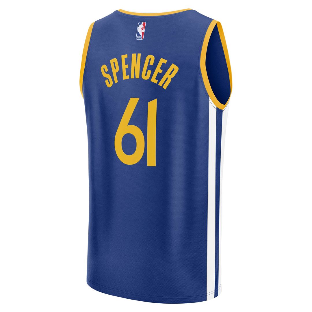 Golden State Warriors Pat Spencer Fanatics Fast Break Replica Player Jersey - Icon Edition - Royal Team Jersey Sports Fan Apparel