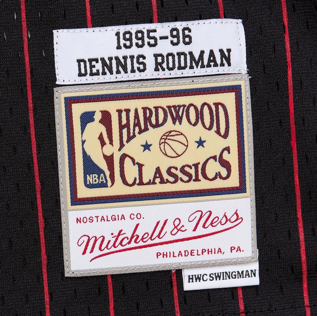 Chicago Bulls Dennis Rodman Youth 1995/96 Swingman Jersey - Black Team Jersey Sports Fan Apparel