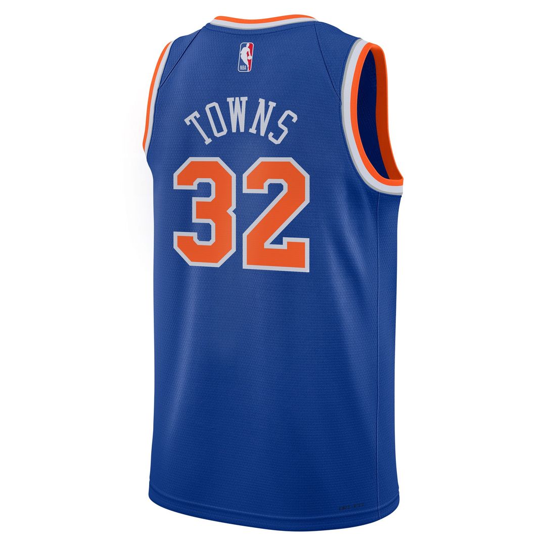 New York Knicks Karl - Anthony Towns Nike Youth Swingman Jersey - Icon Edition - Blue Team Jersey Sports Fan Apparel