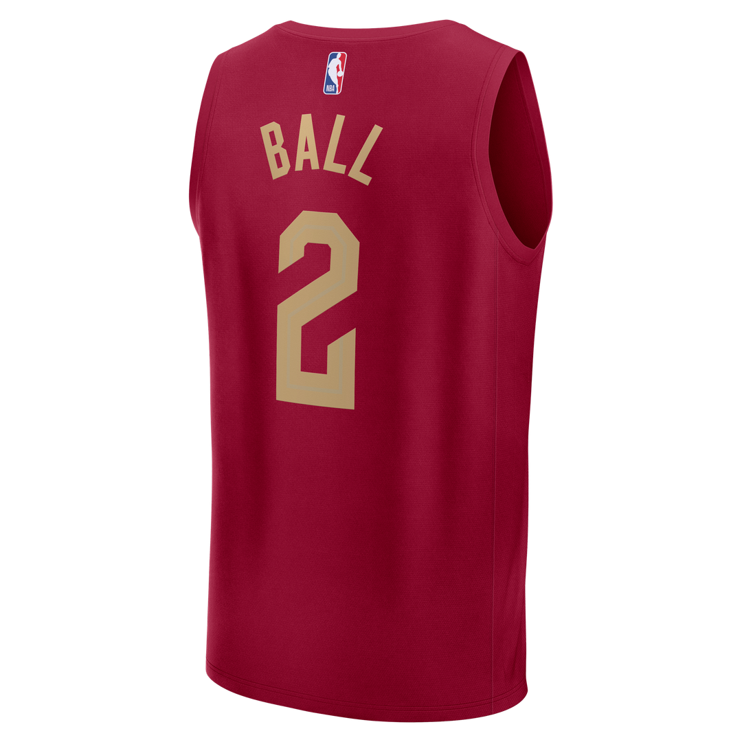 Cleveland Cavaliers Lonzo Ball Fanatics Fast Break Replica Jersey - Wine - Icon Edition Team Jersey Sports Fan Apparel