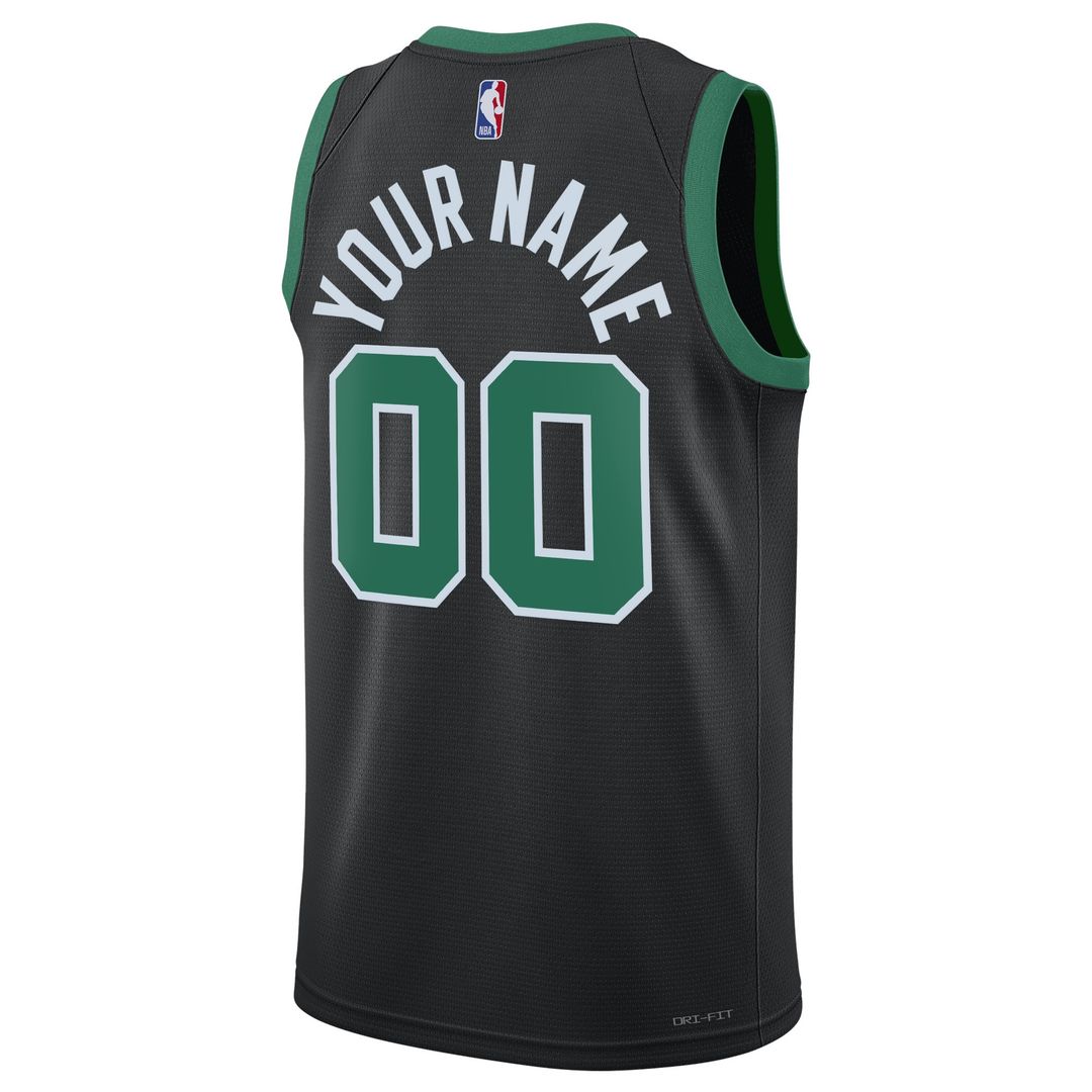 Boston Celtics Jordan Brand Unisex 2022/23 Swingman Custom Jersey - Statement Edition - Black Team Jersey Sports Fan Apparel