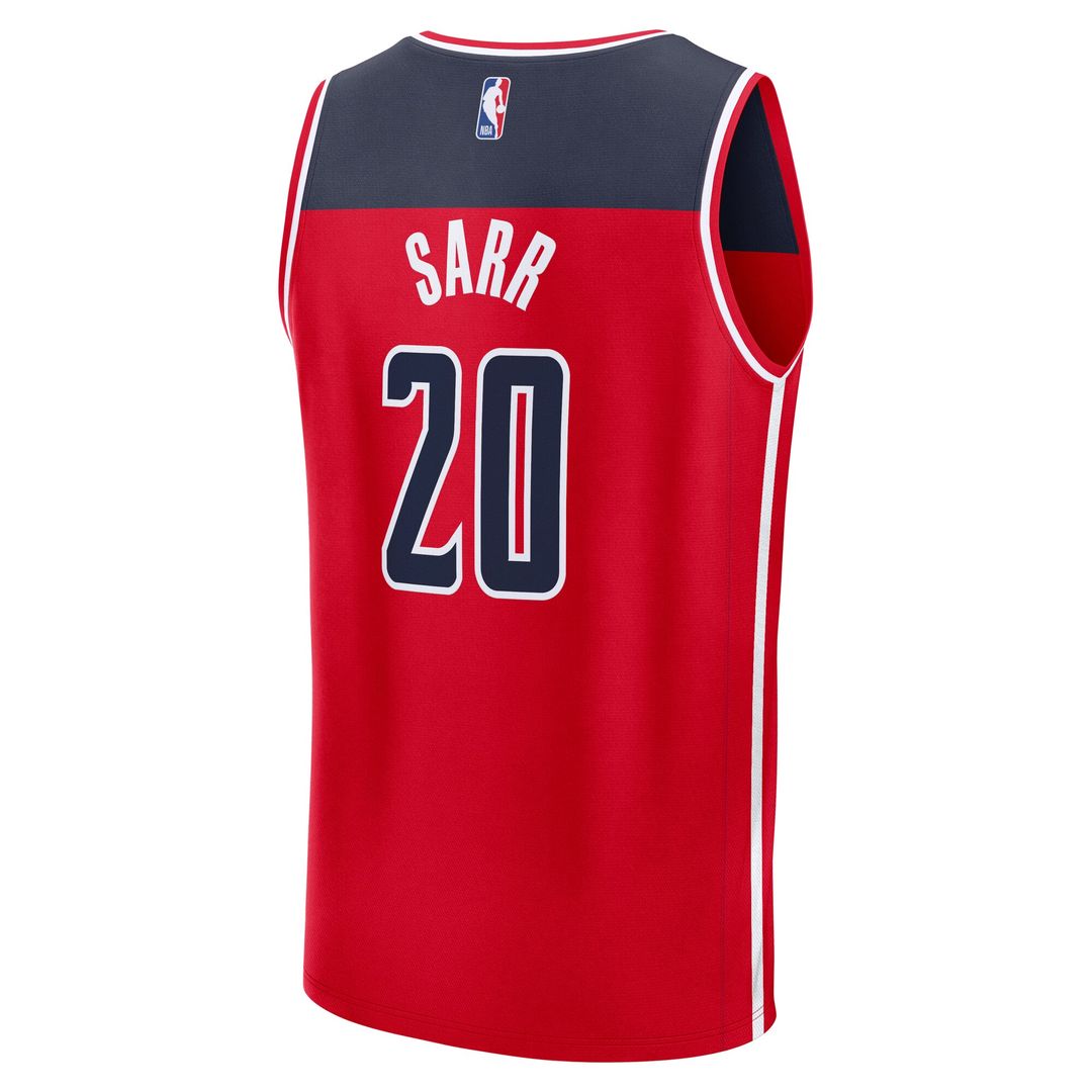 Washington Wizards Alex Sarr Fanatics Fast Break Replica Jersey - Icon Edition - Red Team Jersey Sports Fan Apparel
