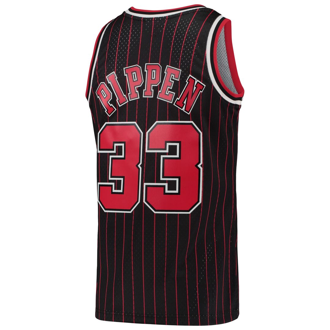 Chicago Bulls Scottie Pippen Mitchell & Ness Hardwood Classics Swingman Jersey - Black Team Jersey Sports Fan Apparel
