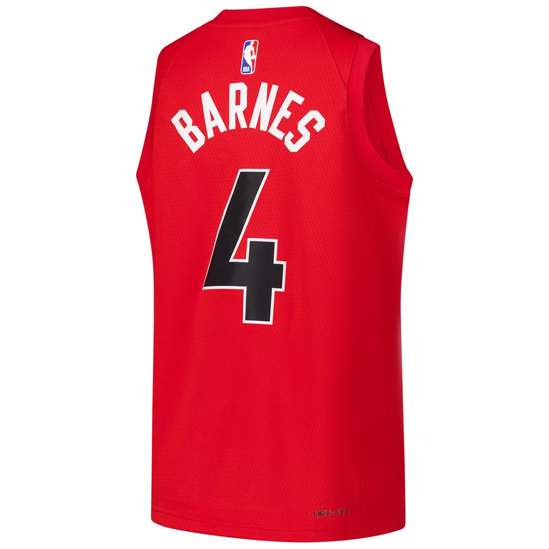 Toronto Raptors Scottie Barnes Nike Youth Swingman Jersey - Icon Edition - Red Team Jersey Sports Fan Apparel