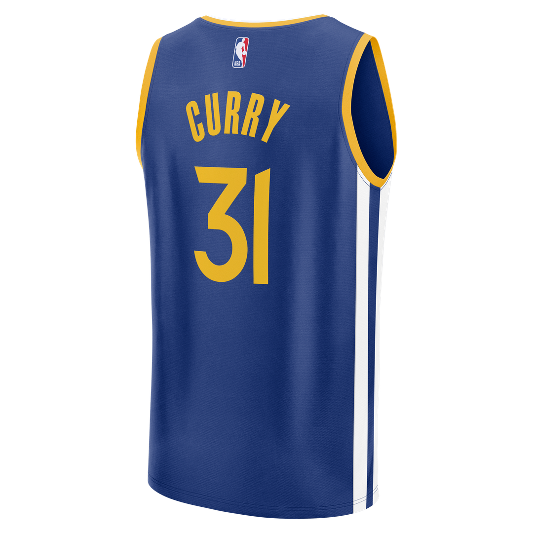 Golden State Warriors Seth Curry Fanatics Fast Break Replica Jersey - Blue - Icon Edition Team Jersey Sports Fan Apparel