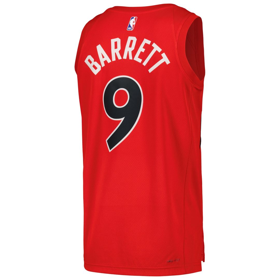 Toronto Raptors RJ Barrett Nike Unisex Swingman Player Jersey - Icon Edition - Red Team Jersey Sports Fan Apparel