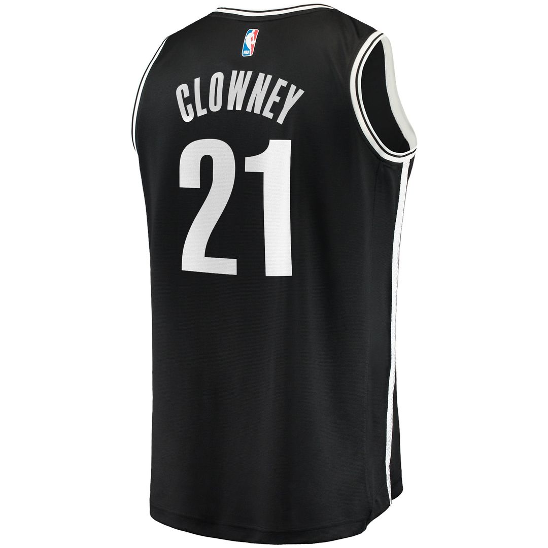 Brooklyn Nets Noah Clowney Fanatics Youth Fast Break Replica Jersey - Icon Edition - Black Team Jersey Sports Fan Apparel
