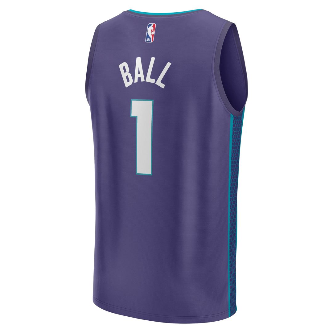 Charlotte Hornets LaMelo Ball Fanatics Fast Break Replica Player Jersey - Statement Edition - Purple Team Jersey Sports Fan Apparel