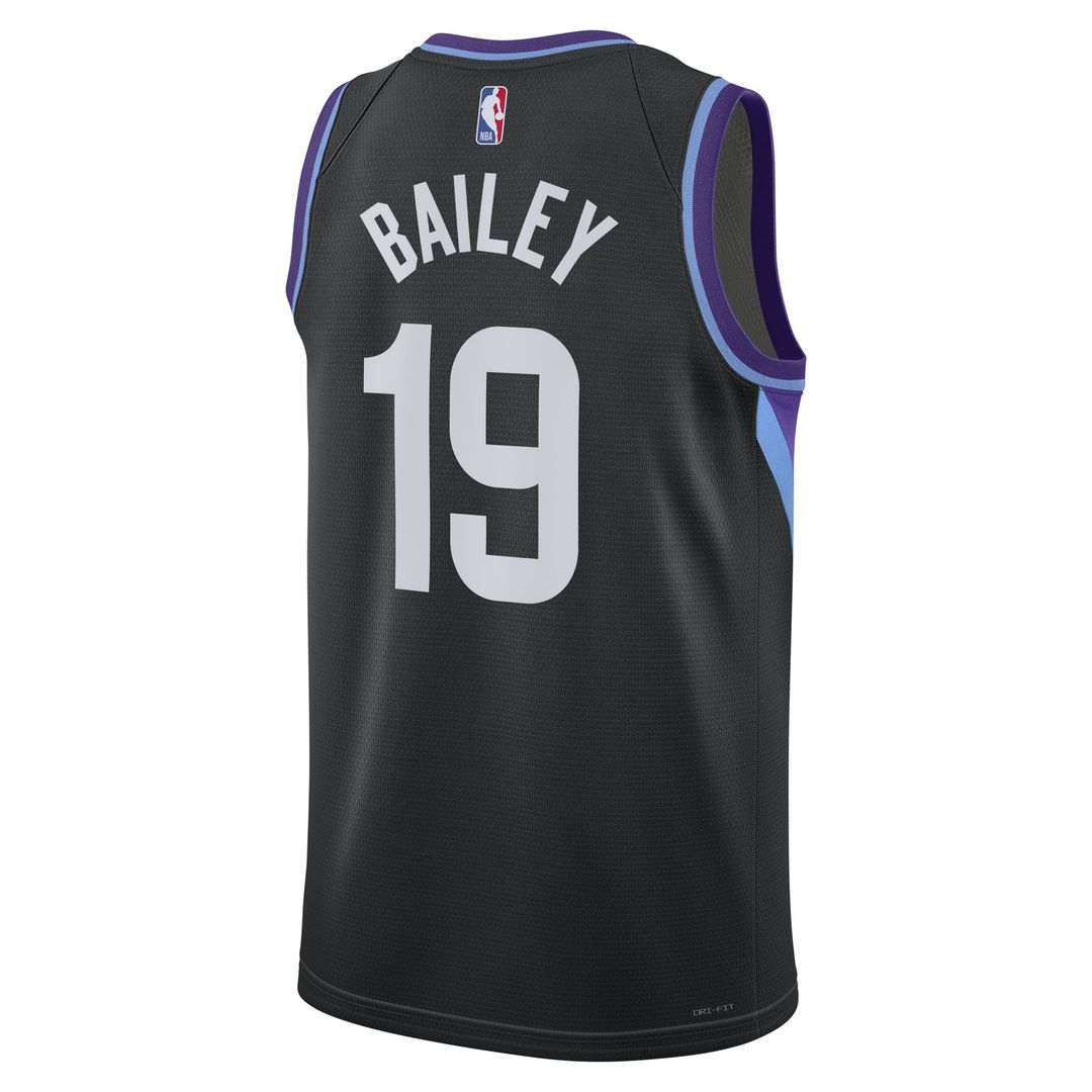 Utah Jazz Ace Bailey Jordan Brand Unisex Swingman Player Jersey - Statement Edition - Black Team Jersey Sports Fan Apparel