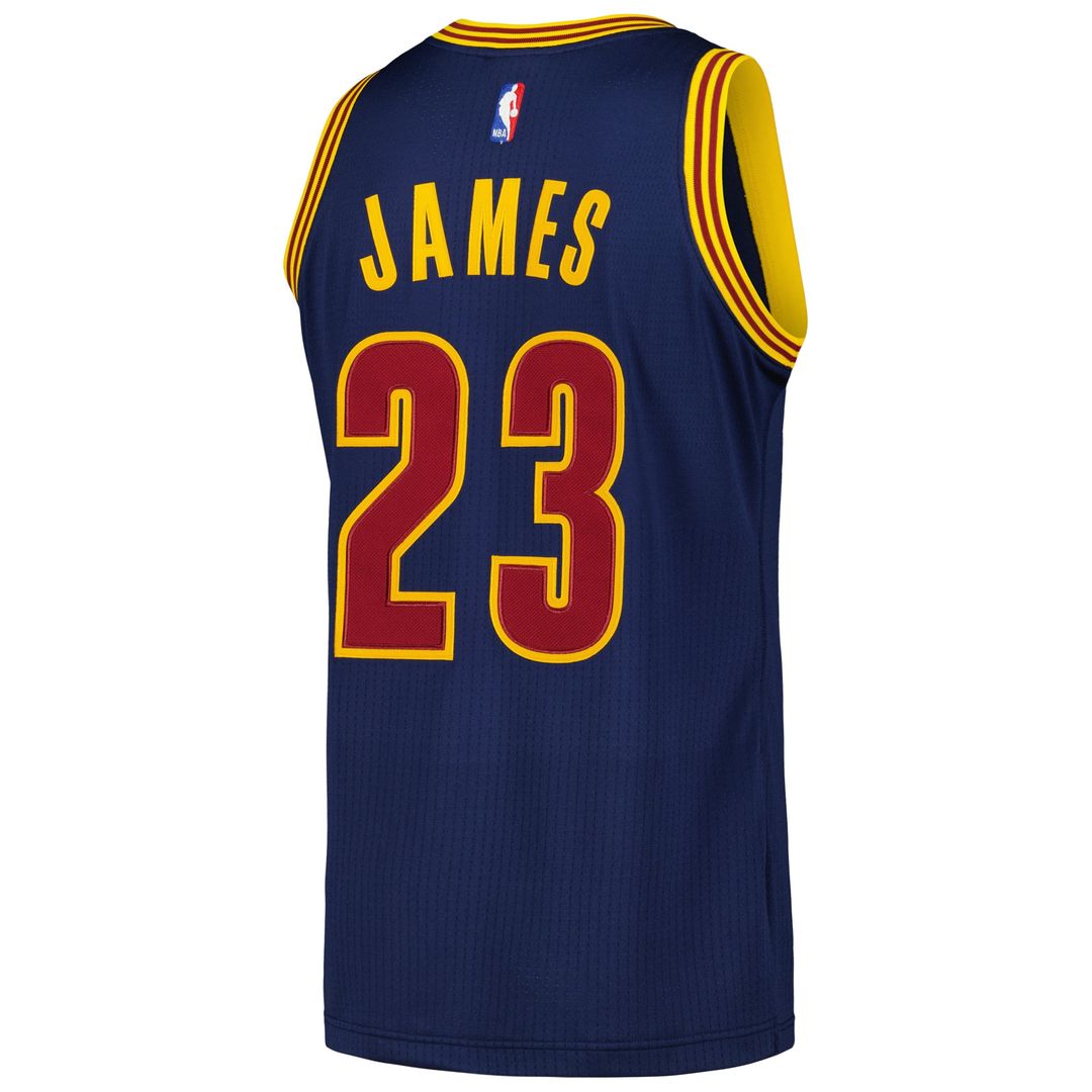 Cleveland Cavaliers LeBron James Mitchell & Ness 2015/16 Hardwood Classics Authentic Jersey - Navy Team Jersey Sports Fan Apparel
