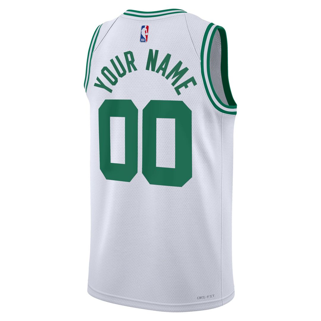 Boston Celtics Nike Unisex Swingman Custom Jersey White - Association Edition Team Jersey Sports Fan Apparel