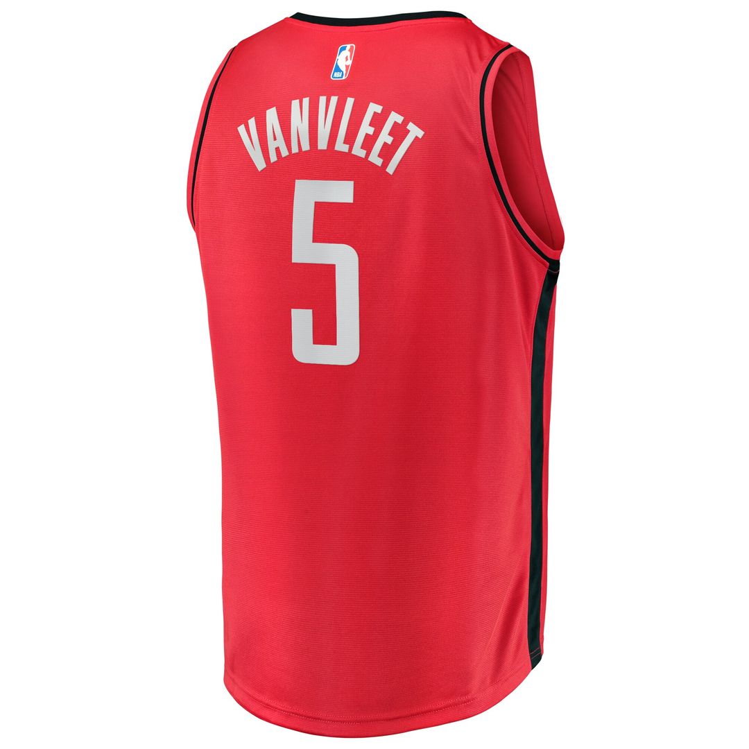 Houston Rockets Fred VanVleet Fanatics Youth Fast Break Replica Player Jersey - Icon Edition - Red Team Jersey Sports Fan Apparel