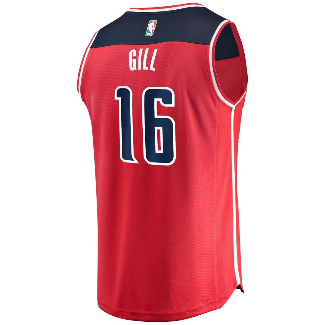 Washington Wizards Anthony Gill Fanatics Fast Break Replica Jersey - Icon Edition - Red Team Jersey Sports Fan Apparel