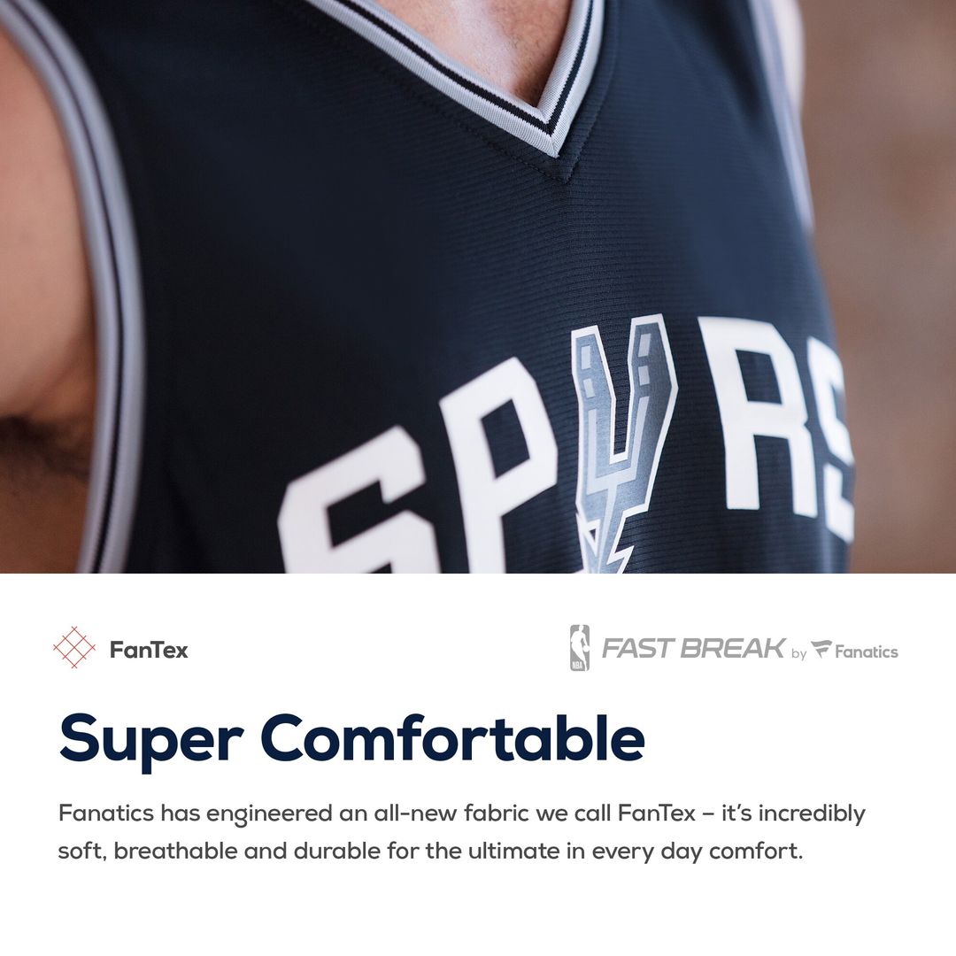 San Antonio Spurs Keldon Johnson Fanatics Fast Break Replica Jersey Black - Icon Edition Team Jersey Sports Fan Apparel