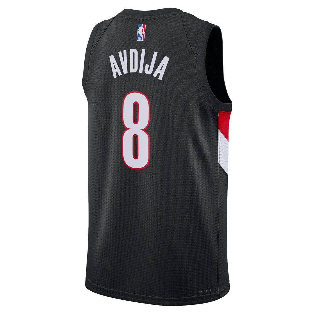 Portland Trail Blazers Deni Avdija Nike Unisex Swingman Jersey - Icon Edition - Black Team Jersey Sports Fan Apparel
