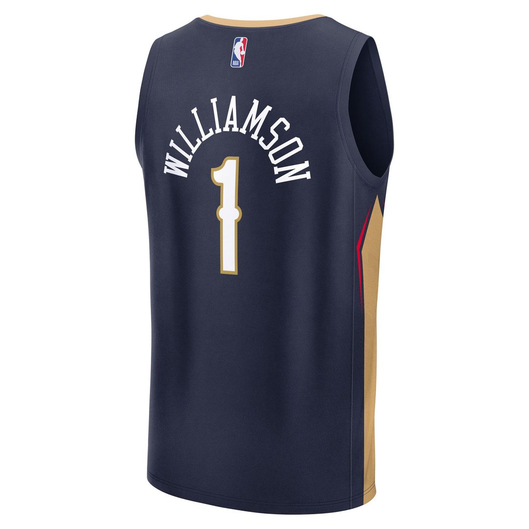 New Orleans Pelicans Zion Williamson Fanatics Fast Break Replica Player Jersey - Icon Edition - Navy Team Jersey Sports Fan Apparel