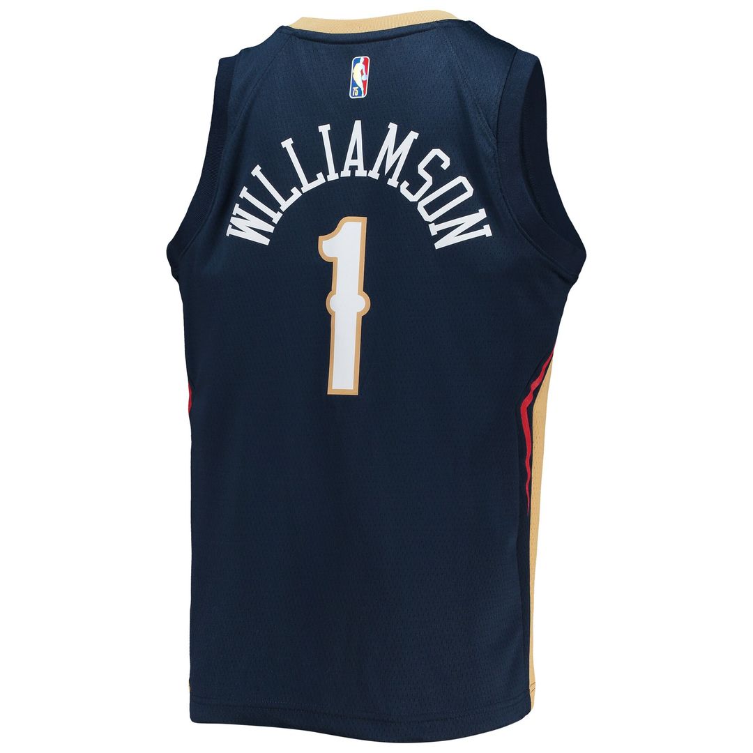 New Orleans Pelicans Zion Williamson Nike Youth 2021/22 Diamond Swingman Jersey - Icon Edition - Navy Team Jersey Sports Fan Apparel