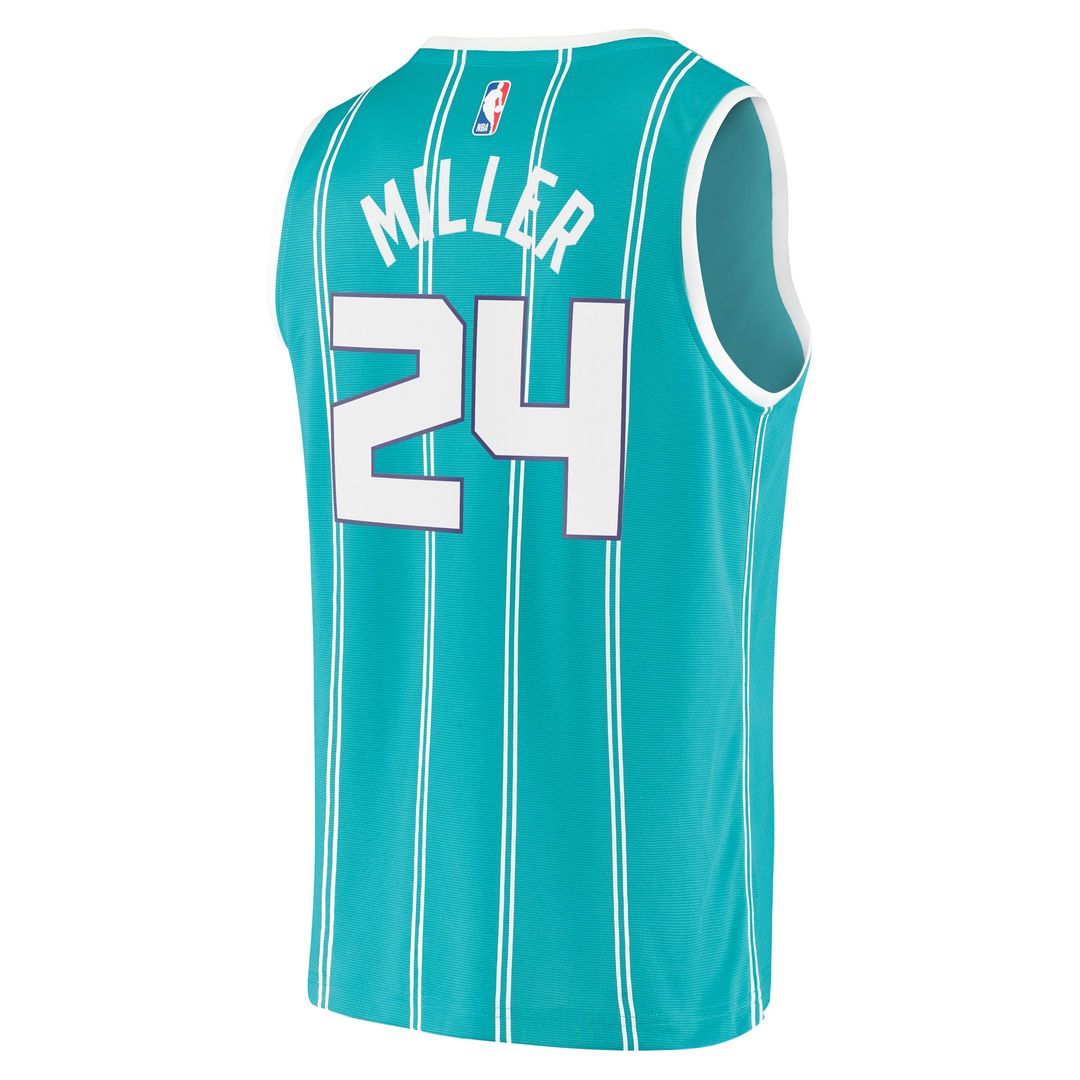 Charlotte Hornets Brandon Miller Fanatics Fast Break Replica Jersey - Icon Edition - Teal Team Jersey Sports Fan Apparel