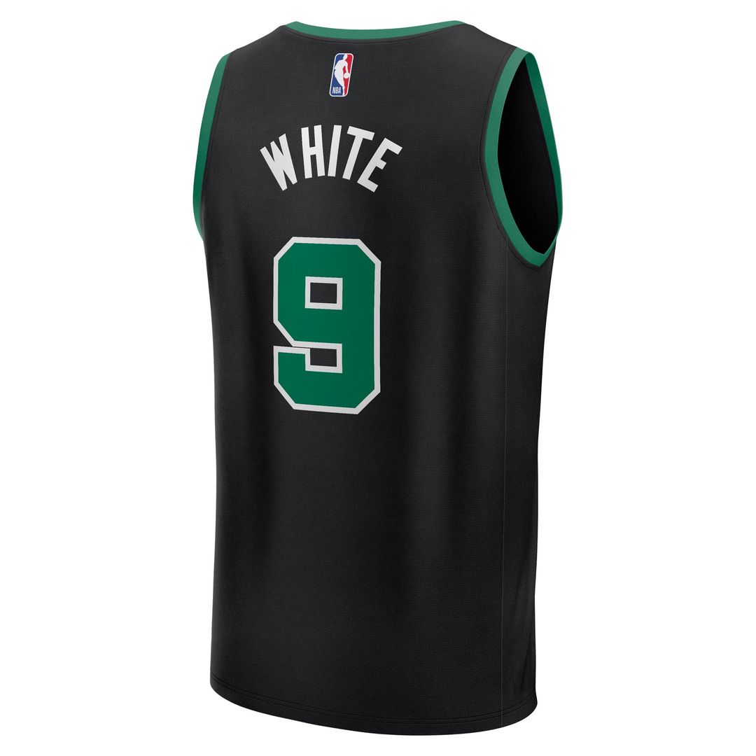 Boston Celtics Derrick White Fanatics Fast Break Replica Player Jersey - Statement Edition - Black Team Jersey Sports Fan Apparel