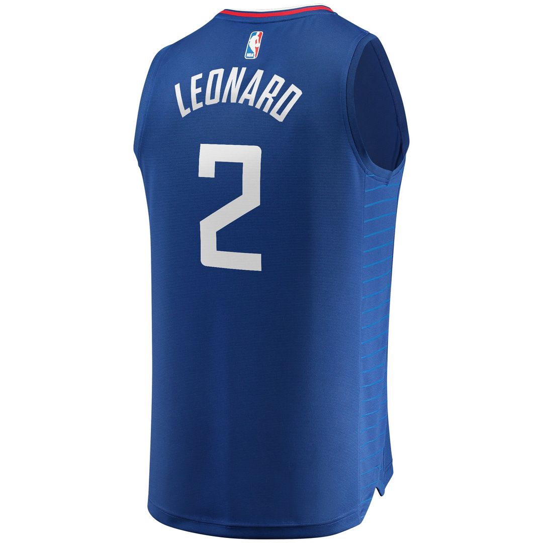 LA Clippers Kawhi Leonard Fanatics Youth Fast Break Player Jersey - Icon Edition - Royal Team Jersey Sports Fan Apparel