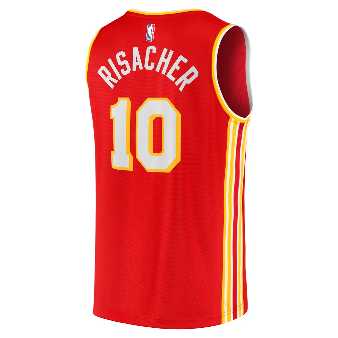 Atlanta Hawks Zaccharie Risacher Fanatics 2024 NBA Draft Fast Break Player Jersey - Icon Edition - Red Team Jersey Sports Fan Apparel