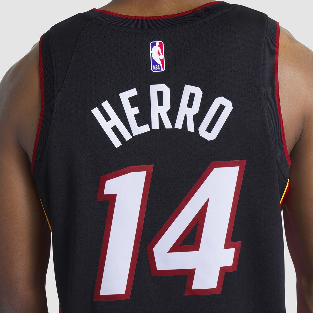 Miami Heat Tyler Herro Nike Unisex Swingman Jersey - Icon Edition - Black Team Jersey Sports Fan Apparel