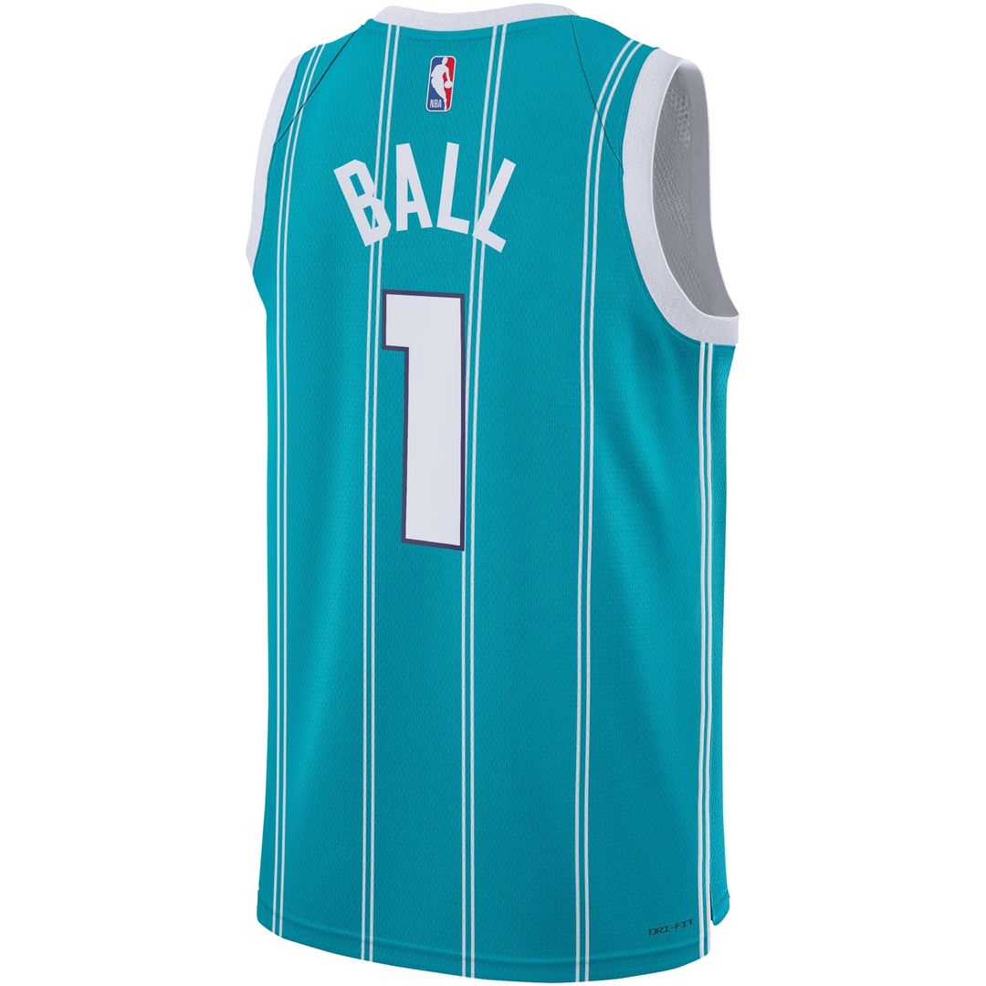 Charlotte Hornets LaMelo Ball Nike Youth Swingman Jersey - Icon Edition - Teal Team Jersey Sports Fan Apparel
