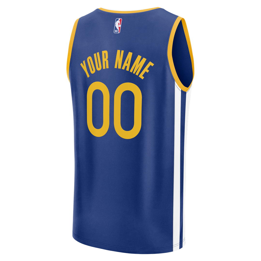 Golden State Warriors Fanatics Fast Break Custom Jersey - Icon Edition - Royal Team Jersey Sports Fan Apparel