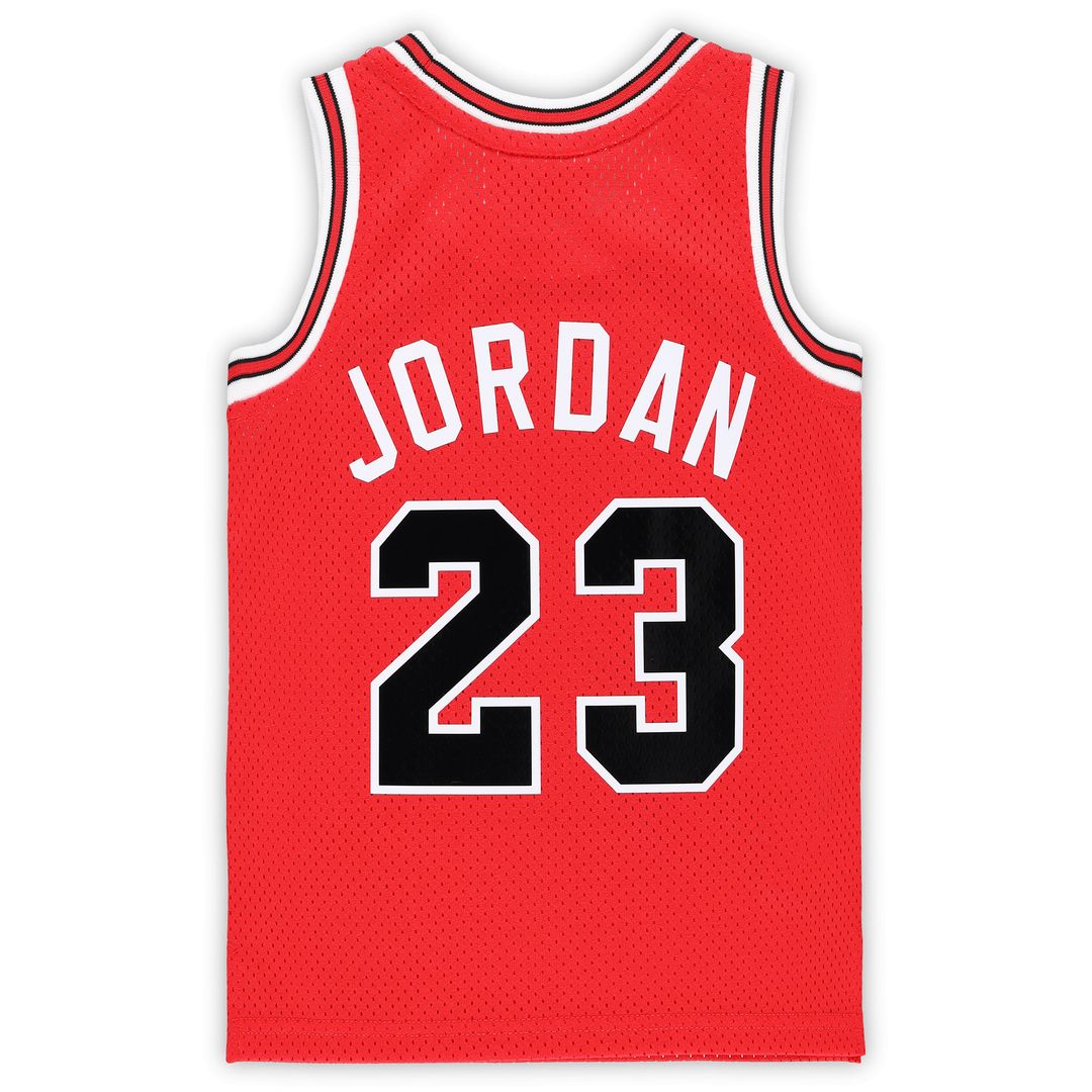 Chicago Bulls Michael Jordan Mitchell & Ness Preschool Hardwood Classics 1984/85 Authentic Swingman Jersey - Red Team Jersey Sports Fan Apparel
