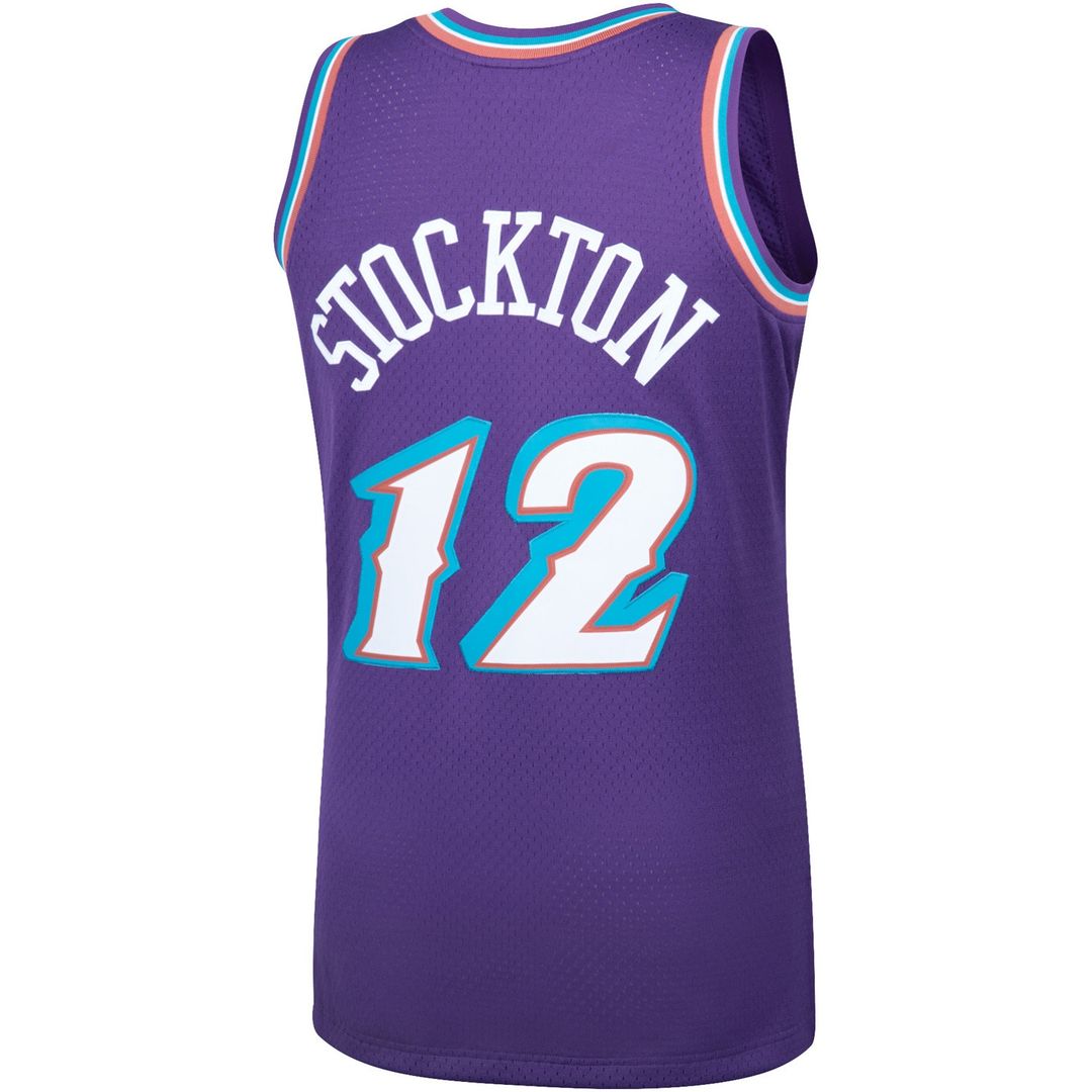 Utah Jazz John Stockton Mitchell & Ness Hardwood Classics Swingman Jersey - Purple Team Jersey Sports Fan Apparel