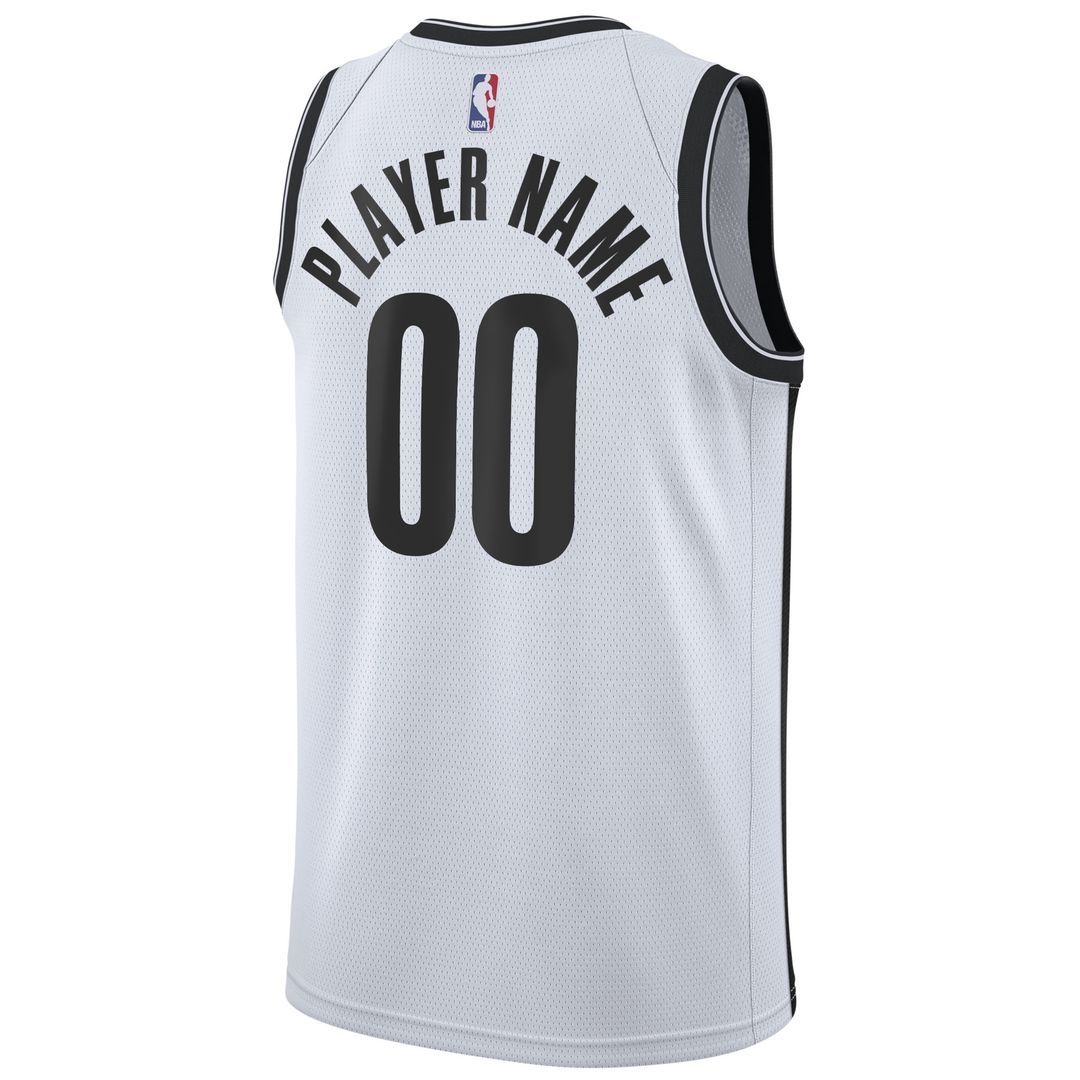 Brooklyn Nets Nike 2020/21 Swingman Custom Jersey - Icon Edition - Black Team Jersey Sports Fan Apparel