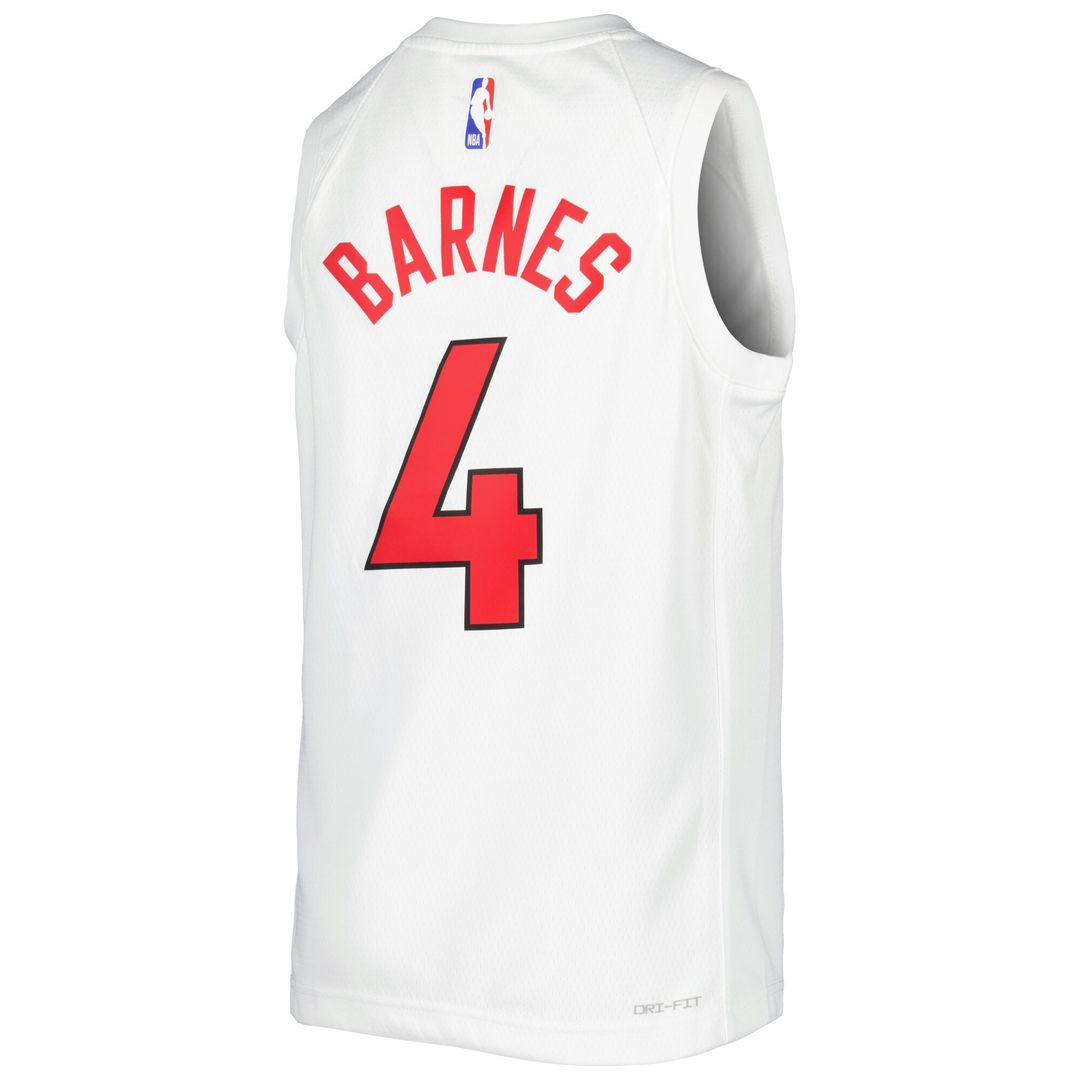 Toronto Raptors Scottie Barnes Nike Youth Swingman Jersey - Icon Edition - Red Team Jersey Sports Fan Apparel