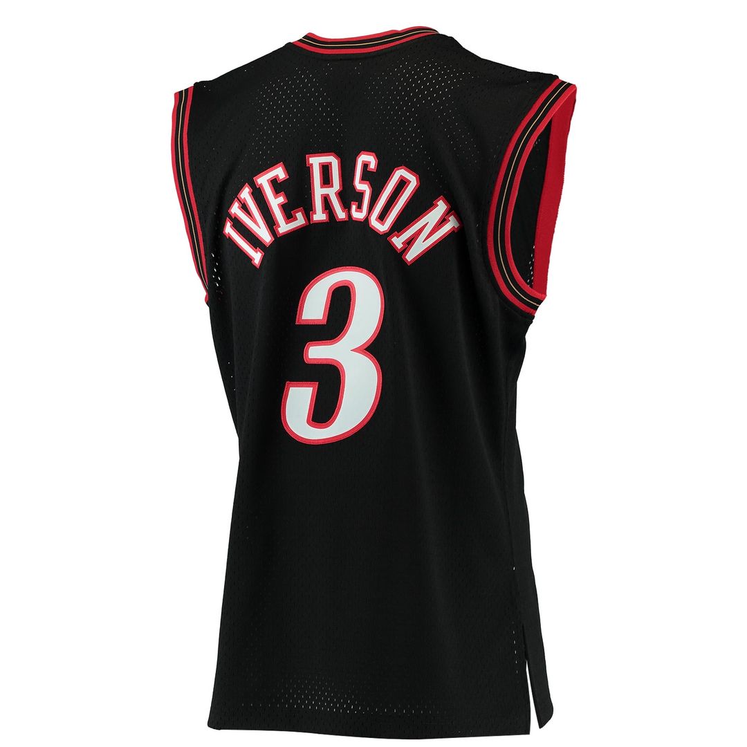 Philadelphia 76ers Allen Iverson Mitchell & Ness 1996/97 Hardwood Classics Swingman Jersey - Red Team Jersey Sports Fan Apparel