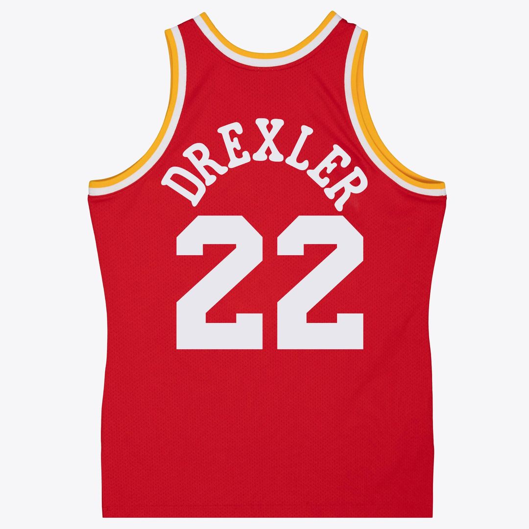 Houston Rockets Clyde Drexler Mitchell & Ness 1994/95 Swingman Jersey - Red Team Jersey Sports Fan Apparel