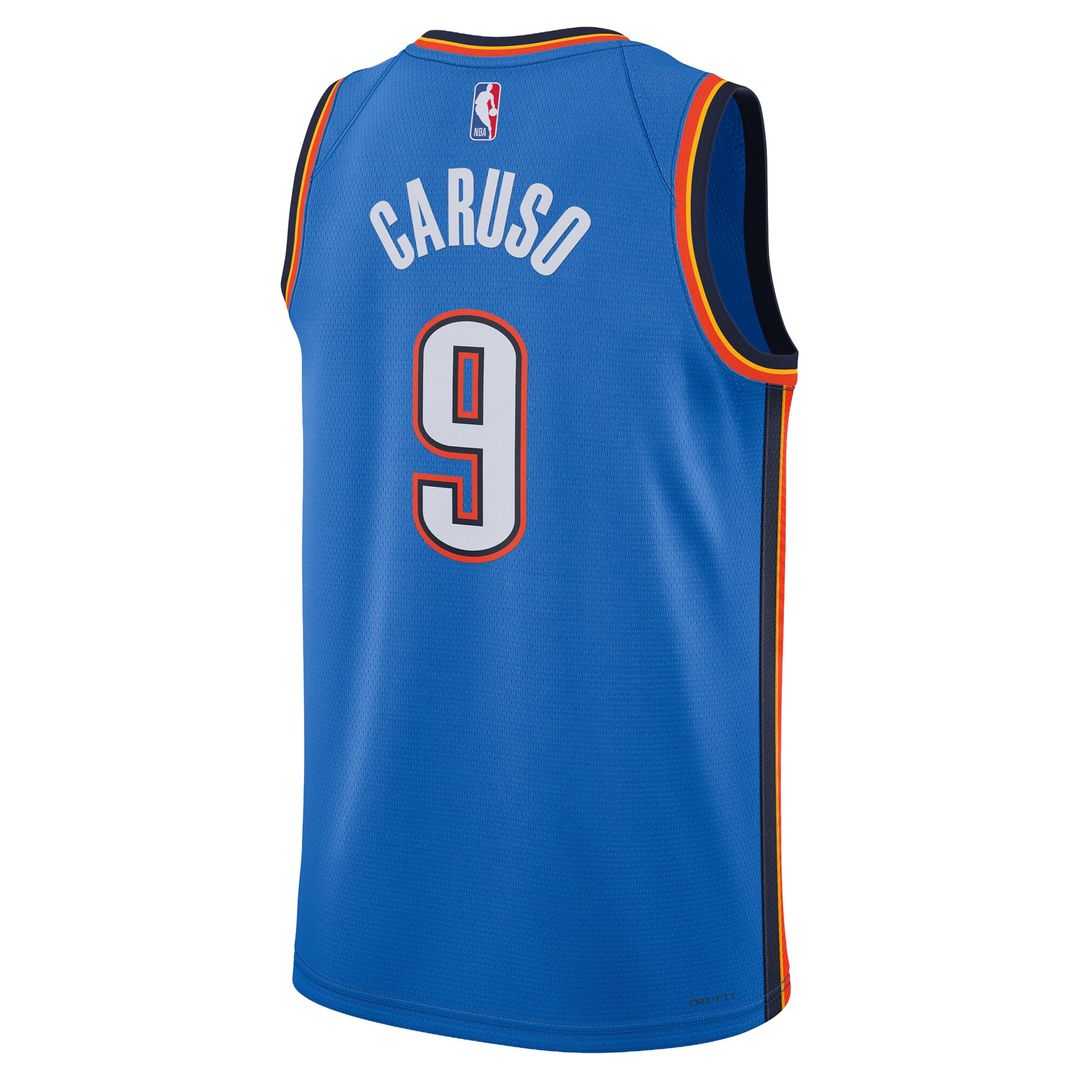 Oklahoma City Thunder Alex Caruso Nike Unisex Swingman Jersey - Icon Edition - Blue Team Jersey Sports Fan Apparel