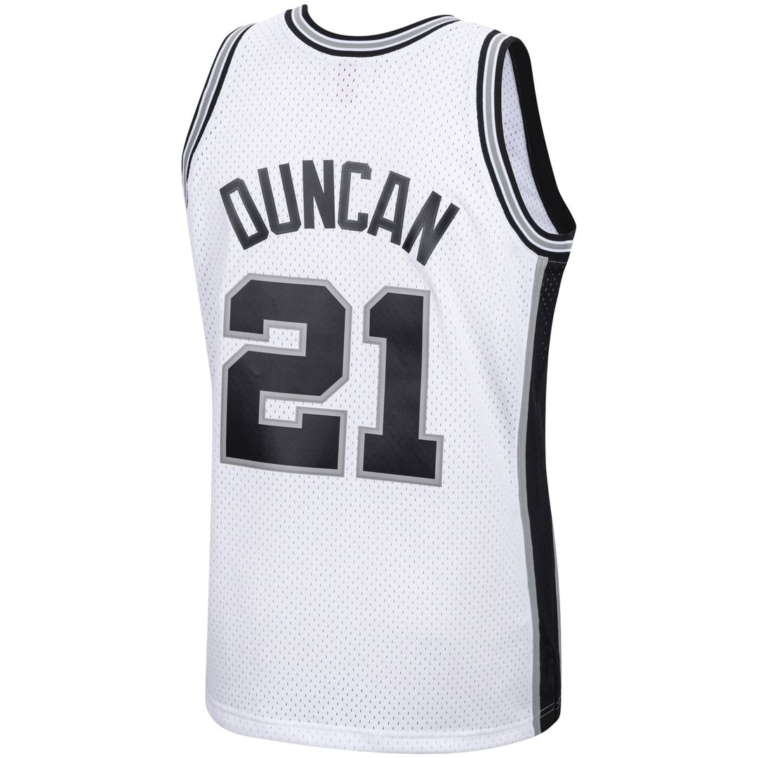 San Antonio Spurs Tim Duncan Mitchell & Ness 1998/99 Hardwood Classics Swingman Jersey - White Team Jersey Sports Fan Apparel