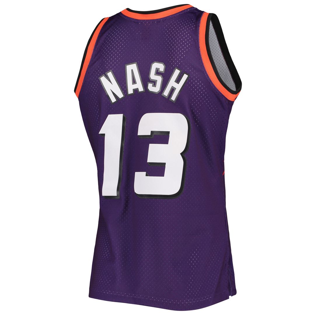 Phoenix Suns Steve Nash Mitchell & Ness 1996/97 Hardwood Classics Swingman Jersey - Purple Team Jersey Sports Fan Apparel