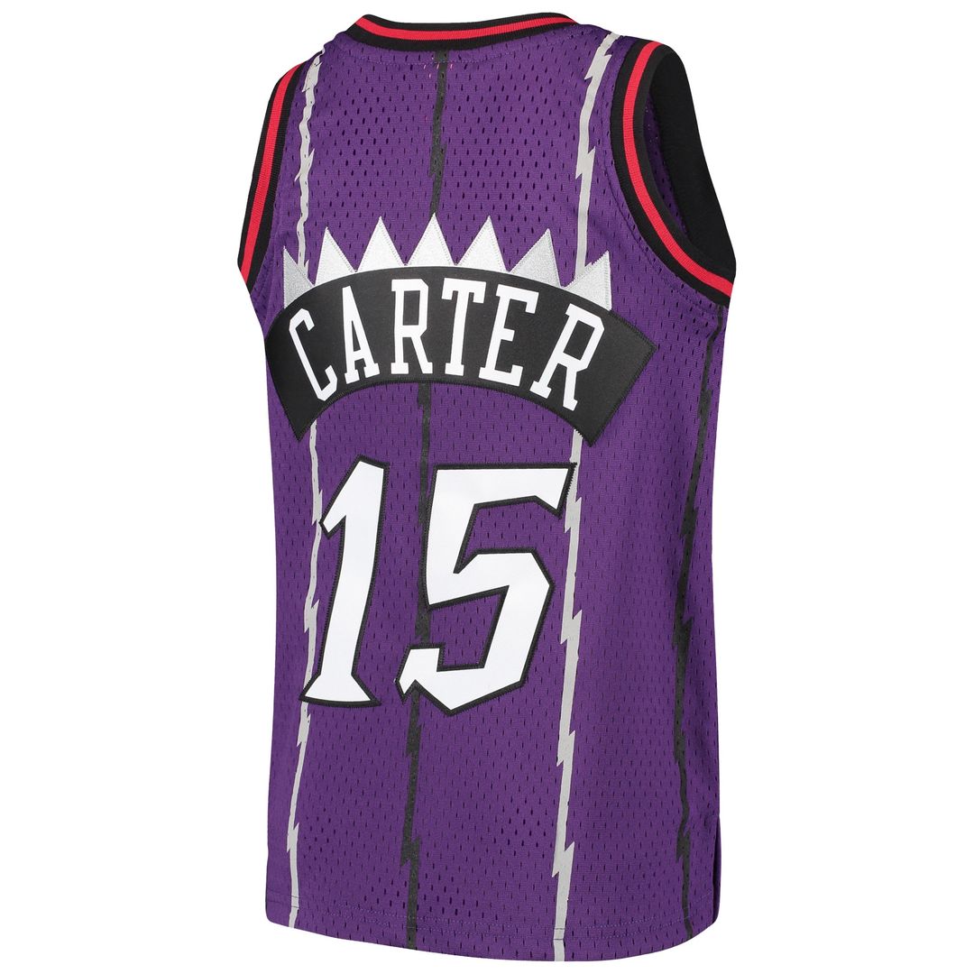 Toronto Raptors Vince Carter Mitchell & Ness Youth 1998/99 Hardwood Classics Swingman Throwback Jersey - Purple Team Jersey Sports Fan Apparel