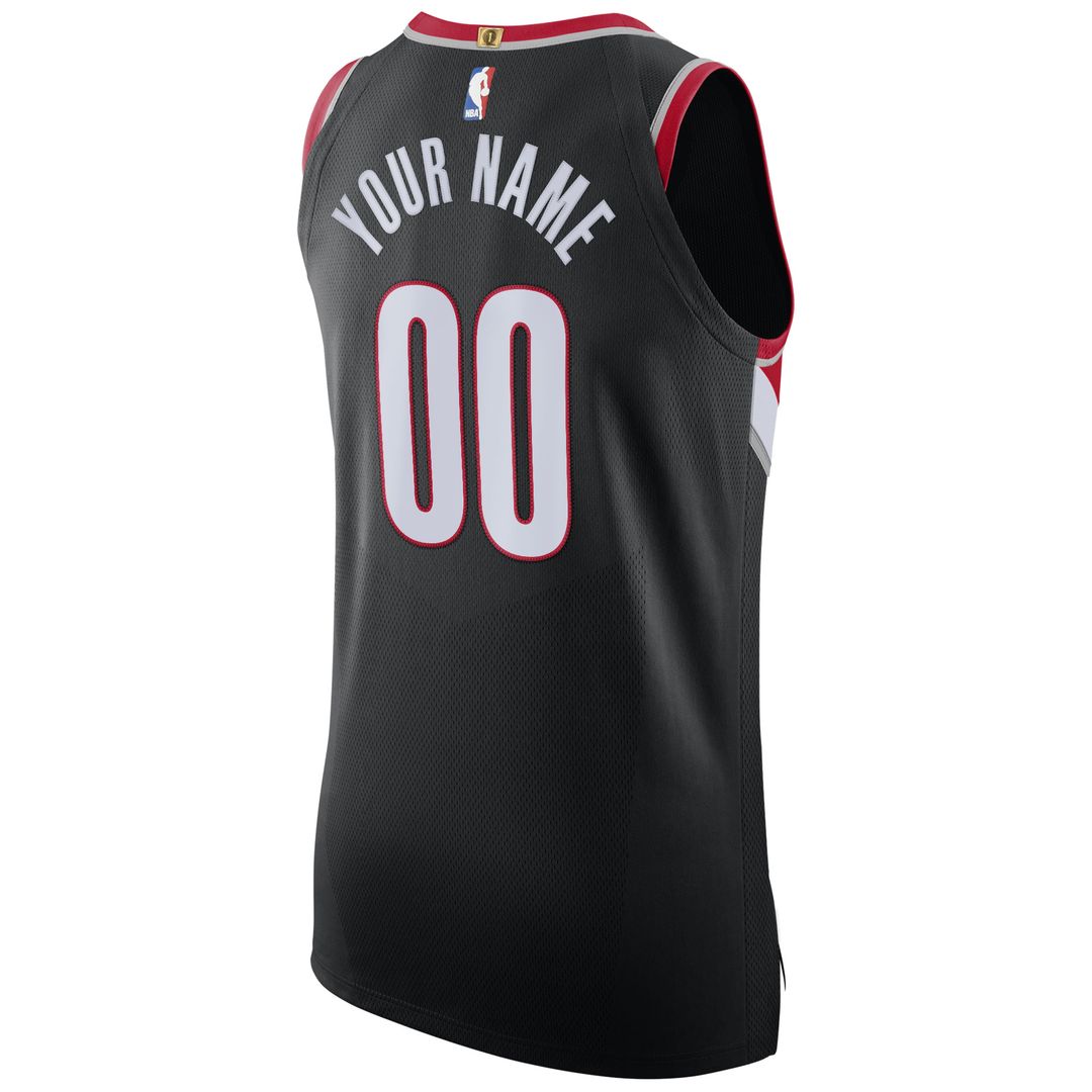 Portland Trail Blazers Nike 2020/21 Authentic Custom Jersey Black - Icon Edition Team Jersey Sports Fan Apparel