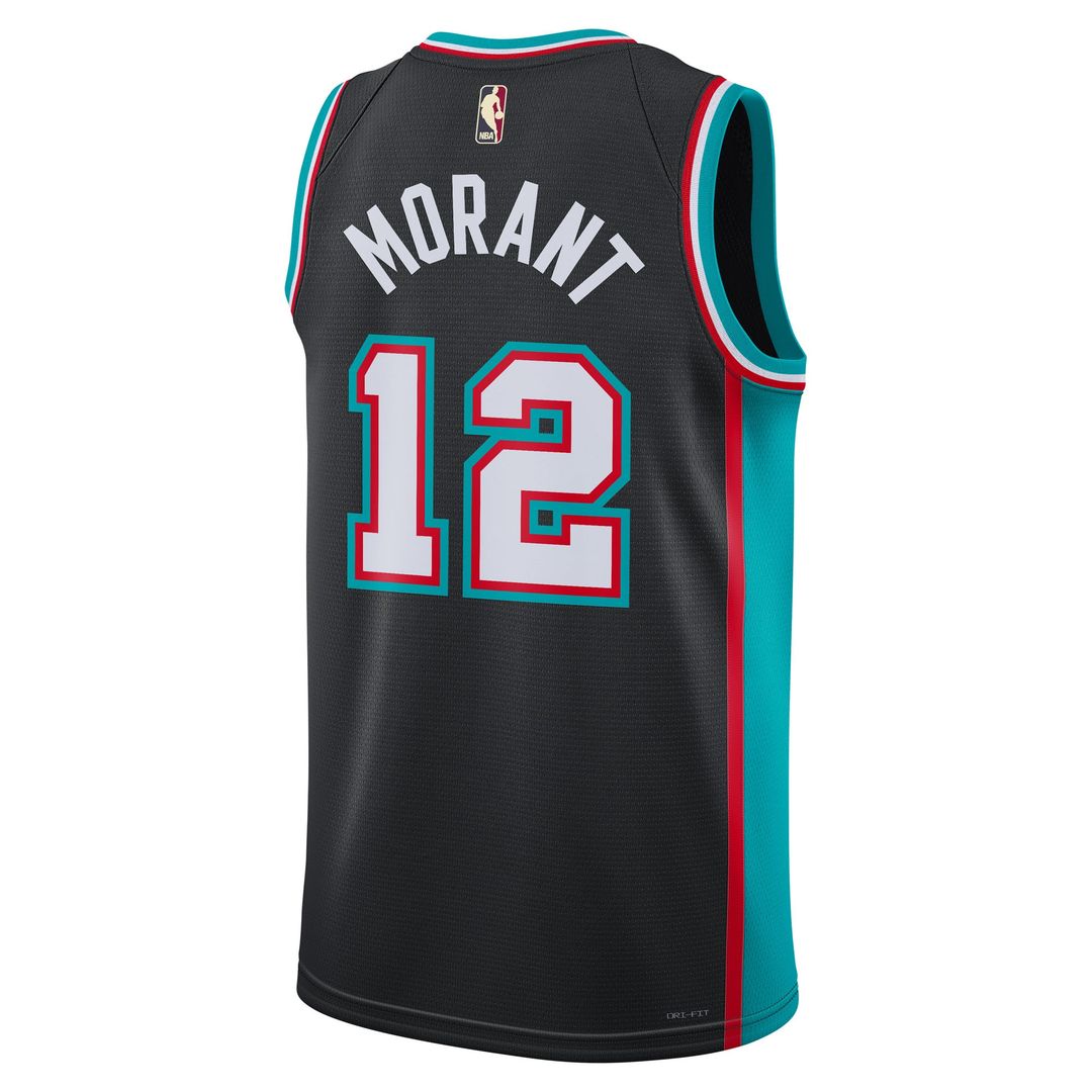 Memphis Grizzlies Ja Morant Nike Unisex Swingman Jersey - Classic Edition - Black Team Jersey Sports Fan Apparel