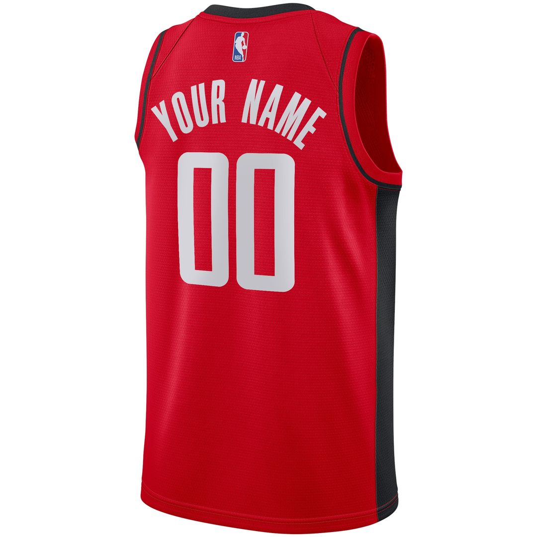 Houston Rockets Nike Custom Swingman Jersey - Icon Edition - Red Team Jersey Sports Fan Apparel