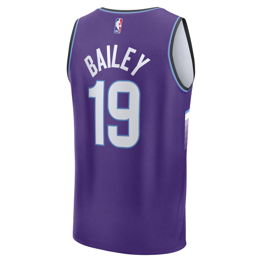 Utah Jazz Ace Bailey Fanatics Fast Break Replica Jersey - Purple - Icon Edition Team Jersey Sports Fan Apparel