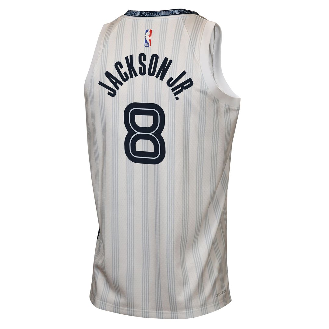 Memphis Grizzlies Jaren Jackson Jr. Nike Youth 2025/26 City Edition Swingman Jersey - White Team Jersey Sports Fan Apparel