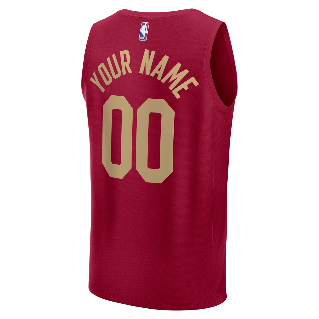 Cleveland Cavaliers Fanatics Youth Fast Break Custom Jersey - Statement Edition - Black Team Jersey Sports Fan Apparel