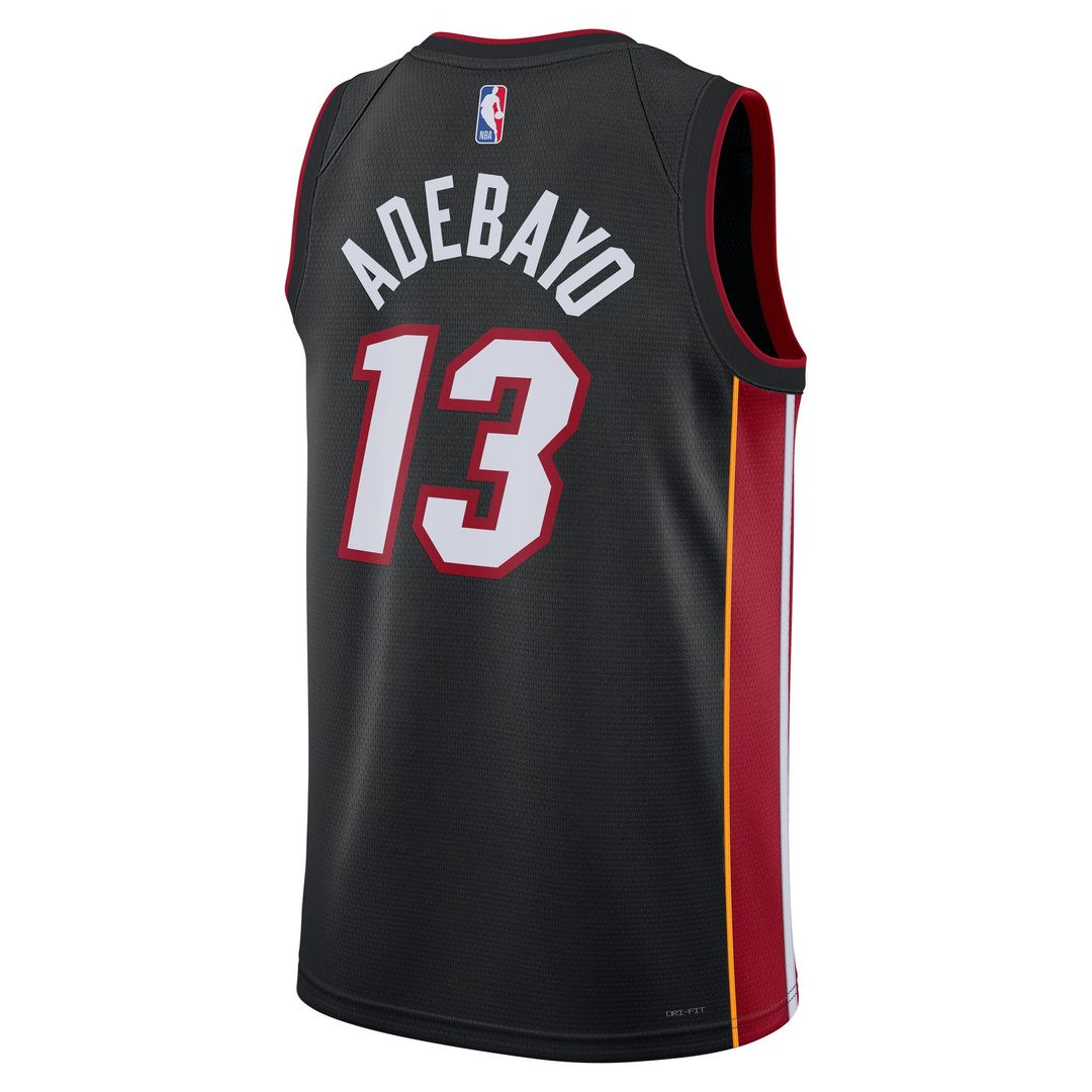 Miami Heat Bam Adebayo Nike Unisex Swingman Jersey - Icon Edition - Black Team Jersey Sports Fan Apparel